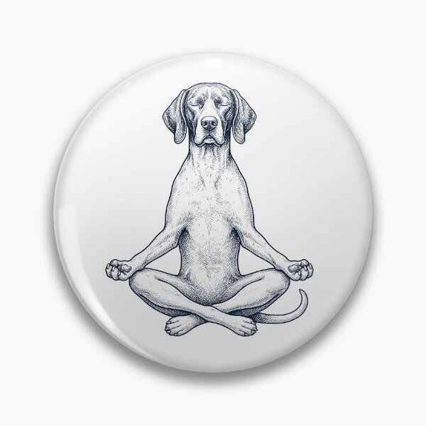 Item preview, Vintage English Pointer Yoga Lotus Meditation Dog Lover designed and sold by DoodleTortle.