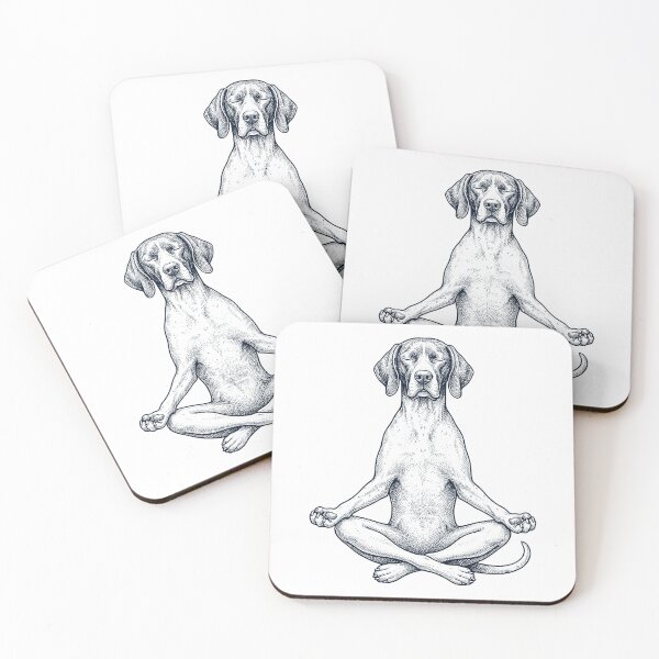 Item preview, Vintage English Pointer Yoga Lotus Meditation Dog Lover designed and sold by DoodleTortle.