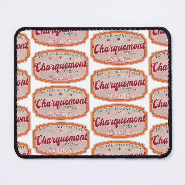Item preview, Charquemont, France, Doubs, Ski, textured skiing badge designed and sold by Wanderful-roads.