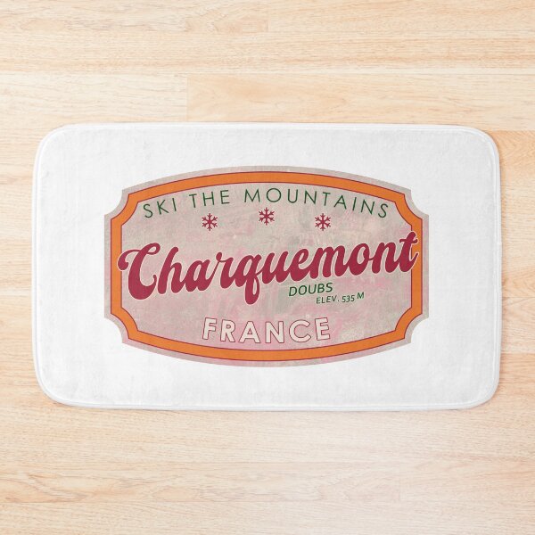 Item preview, Charquemont, France, Doubs, Ski, textured skiing badge designed and sold by Wanderful-roads.