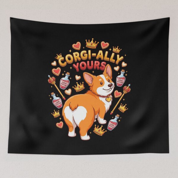 Item preview, Corgi "Corgi-ally Yours" Funny Valentine   designed and sold by Tong4130.