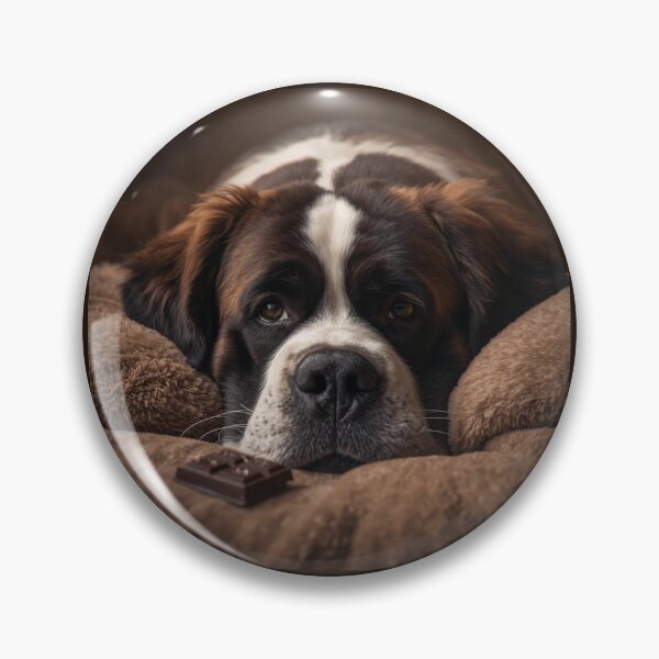 Item preview, Saint Bernard_Chocolate Day Cozy Dog Portrait | ArtivaNest Pet Verse Debut designed and sold by ArtivaNest.