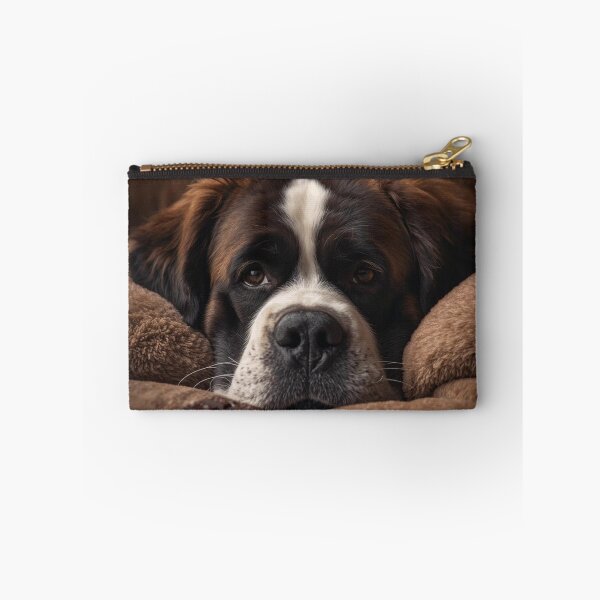Item preview, Saint Bernard_Chocolate Day Cozy Dog Portrait | ArtivaNest Pet Verse Debut designed and sold by ArtivaNest.