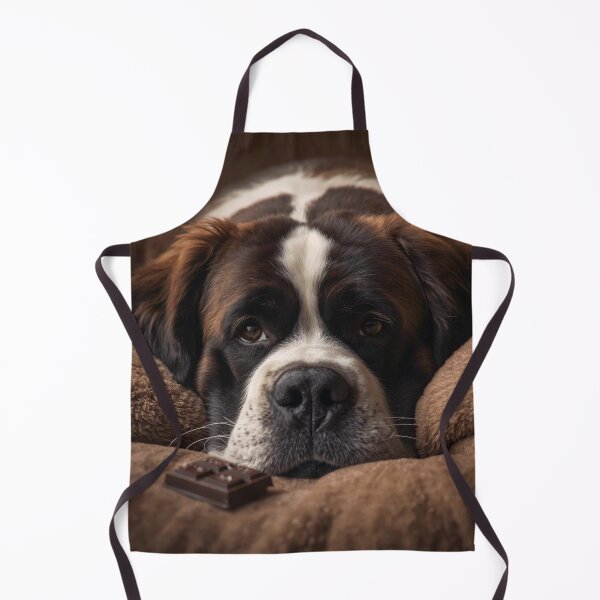 Item preview, Saint Bernard_Chocolate Day Cozy Dog Portrait | ArtivaNest Pet Verse Debut designed and sold by ArtivaNest.