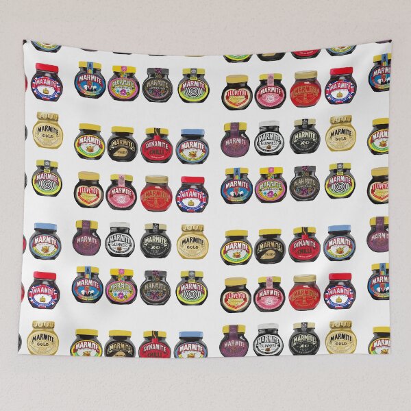 Item preview, Painting of various marmite jar designs  designed and sold by thehat24.