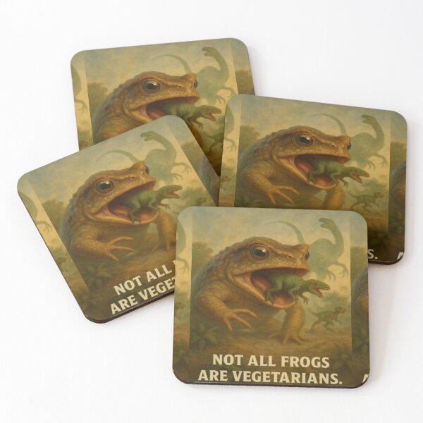 Item preview,  Beelzebufo Eating Dinosaur Funny Paleontology Art designed and sold by Virelo.