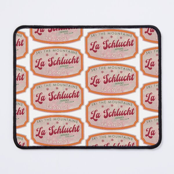 Item preview, La Schlucht, France, Vosges, Ski, textured skiing badge designed and sold by Wanderful-roads.