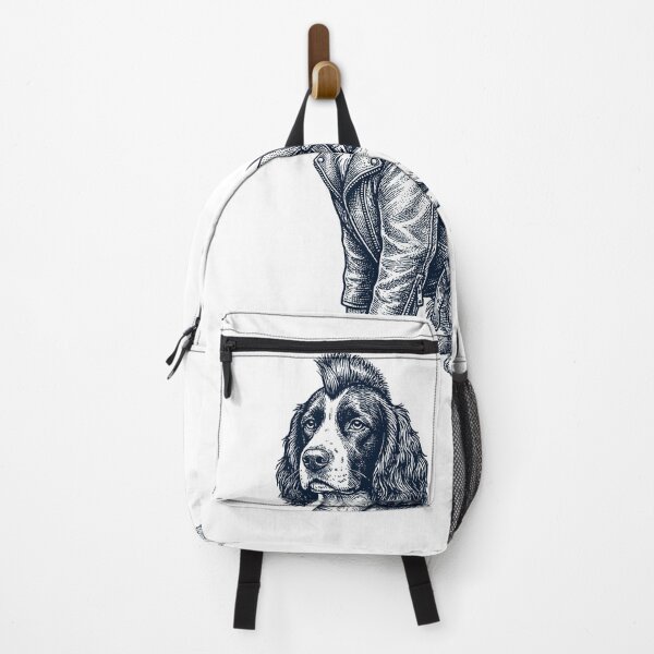 Item preview, Vintage English Springer Spaniel Punk Mowhawk Dog Mom Dad designed and sold by DoodleTortle.