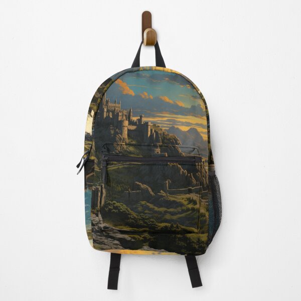 Item preview, Dragon Mountain Ancient Stronghold Sunrise Art designed and sold by GrinGalore.