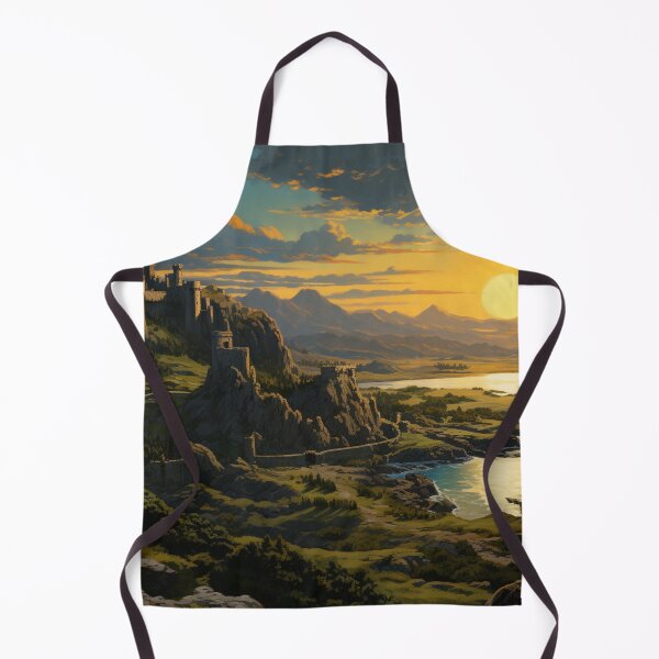 Item preview, Dragon Mountain Ancient Stronghold Sunrise Art designed and sold by GrinGalore.