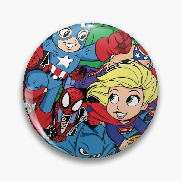 Item preview, a mix of superheroes designed and sold by scarletpops.