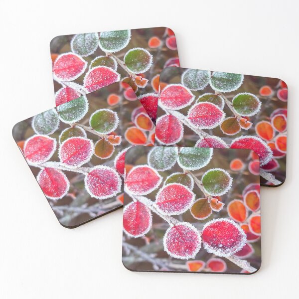 Item preview, Frosted Winter Leaves with ice Crystals designed and sold by  Wild Aura.