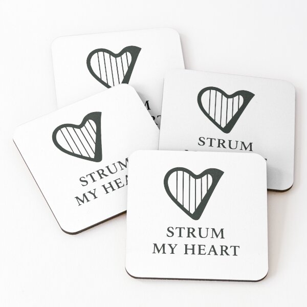 Item preview, Strum My Heart Romantic Harp Heart Design for Brides and Music Lovers designed and sold by Virelo.