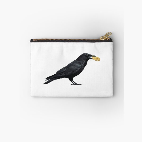 Item preview, The Shiny Collector Crow Holding Gold Coin designed and sold by Petzzz.