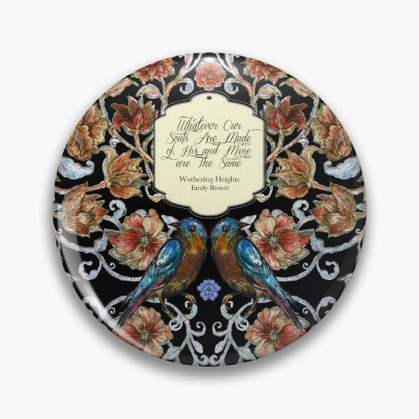 Item preview, Wuthering Heights quote-Emily Bronte- love quote-floral designed and sold by FanitsaArt.