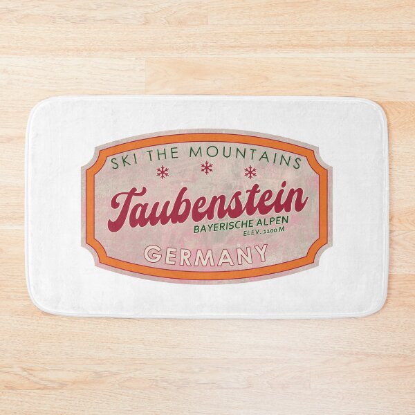 Artikelvorschau, Taubenstein, Deutschland, Bayerische Alpen, Ski, strukturiertes Skiabzeichen entworfen und verkauft von Wanderful-roads.