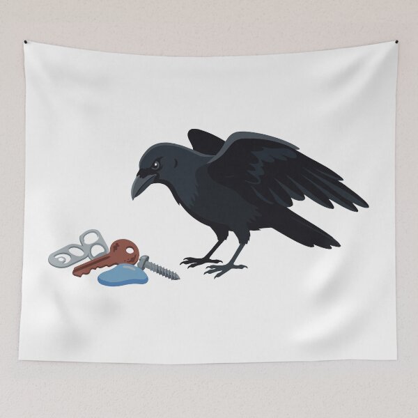 Item preview, Crow With Treasure Pile Goblincore Art designed and sold by Petzzz.