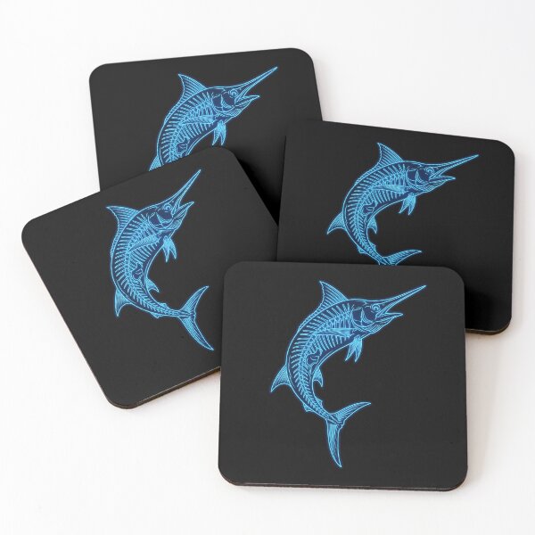 Item preview, Neon Swordfish Skeleton Line Art designed and sold by EimSol.