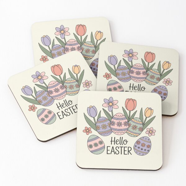 Item preview, Hello Easter – Soft Floral Easter Egg Illustration designed and sold by WikaKowalczyk.