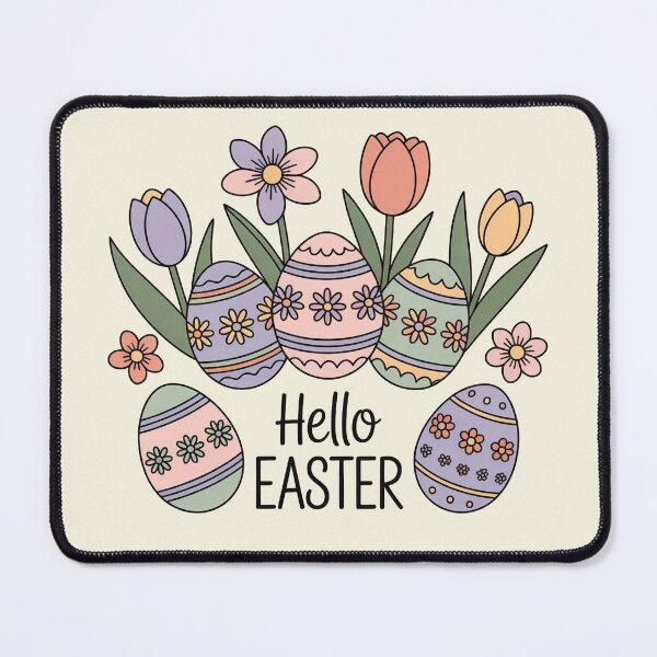 Item preview, Hello Easter – Soft Floral Easter Egg Illustration designed and sold by WikaKowalczyk.
