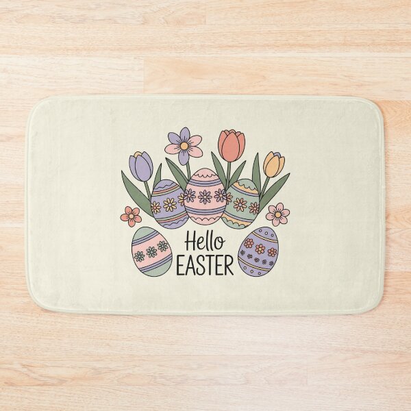 Item preview, Hello Easter – Soft Floral Easter Egg Illustration designed and sold by WikaKowalczyk.