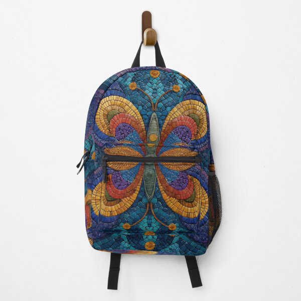 Item preview, Gaudi Inspired Mosaic Tile Ornament Butterfly Pattern designed and sold by GrinGalore.