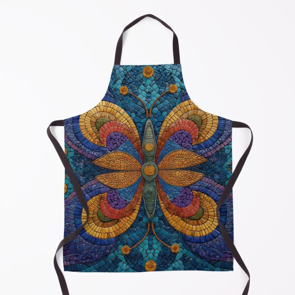 Item preview, Gaudi Inspired Mosaic Tile Ornament Butterfly Pattern designed and sold by GrinGalore.