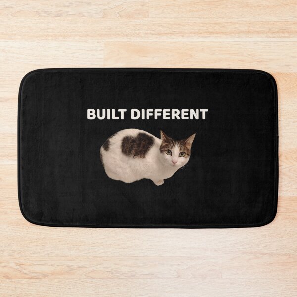 Item preview, Built Different – Heart Marked Cat Minimalist Design designed and sold by MB-CatPrints.