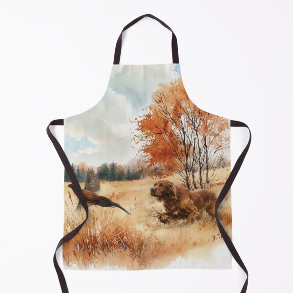 Item preview, Irish Setter in the Field – Pheasant Hunting Elegance designed and sold by TammyHunterArt.