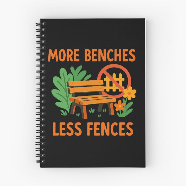 Item preview, More Benches Less Fences Urban Planning Community Design designed and sold by Virelo.