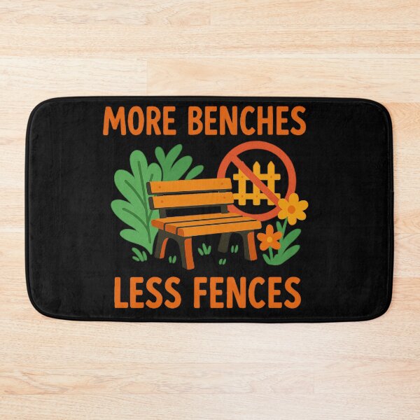Item preview, More Benches Less Fences Urban Planning Community Design designed and sold by Virelo.