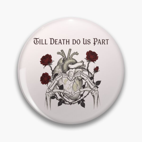 Item preview, Till Death Do Us Part - Gothic Anatomical Heart & Skeleton Hands designed and sold by Nordic Echo.