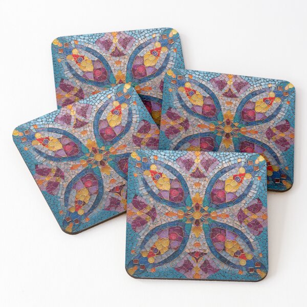 Item preview, Gaudi Inspired Mosaic Tile Ornament Butterfly Beauty Pattern designed and sold by GrinGalore.