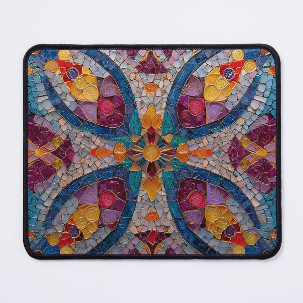 Item preview, Gaudi Inspired Mosaic Tile Ornament Butterfly Beauty Pattern designed and sold by GrinGalore.