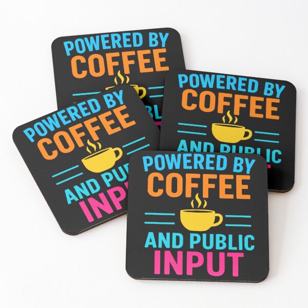 Item preview, Powered by Coffee Urban Planner Humor Gift  designed and sold by Virelo.