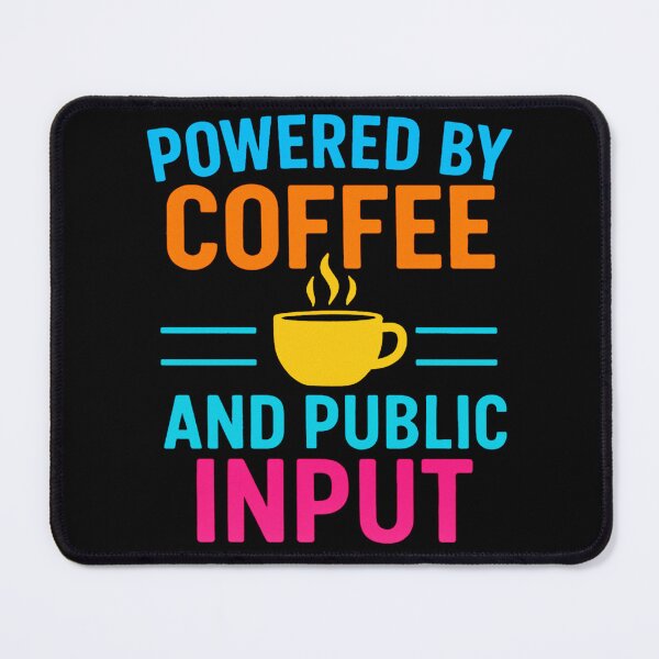 Item preview, Powered by Coffee Urban Planner Humor Gift designed and sold by Virelo.