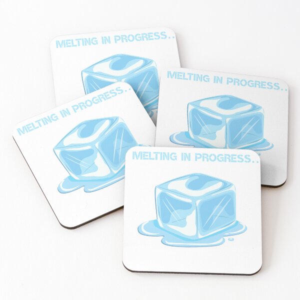 Item preview, Melting In Progress Blue Print Ice Cube designed and sold by 27ShirtClub.