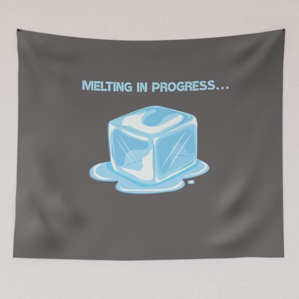 Item preview, Melting In Progress Blue Print Ice Cube designed and sold by 27ShirtClub.