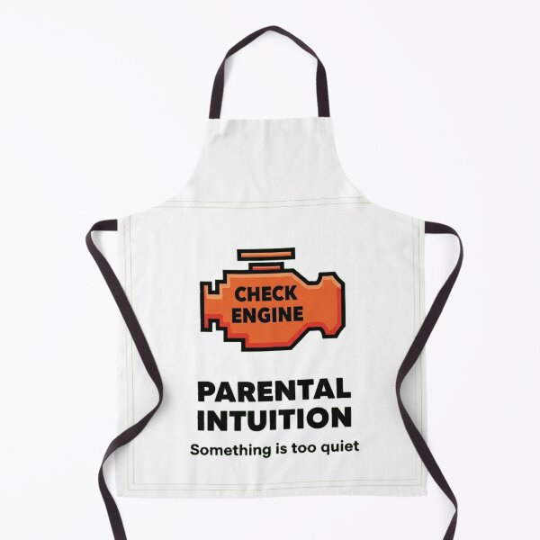 Item preview, Check Engine Light Parental Intuition Funny Too Quiet Toddler Sticker designed and sold by Side Quest Studio.