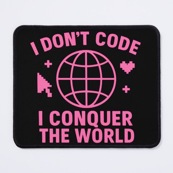 Item preview, Girls Power Tech Quote Girls Conquer The World designed and sold by Virelo.