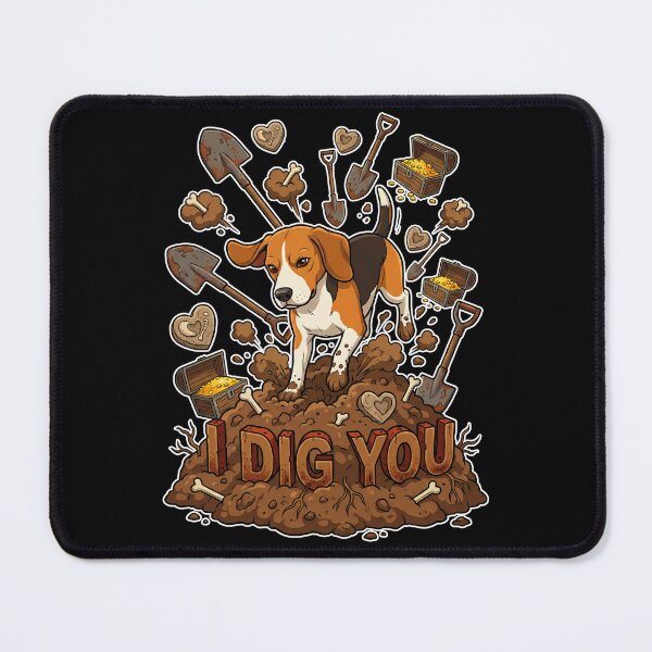 Item preview, Beagle "I Dig You" Funny Valentine designed and sold by Tong4130.