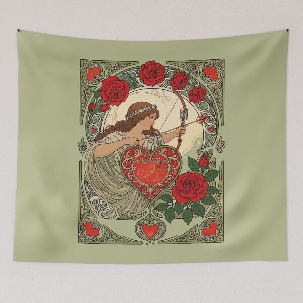 Item preview, Beauty and the Wound Vintage Art Nouveau Romance designed and sold by taiche.