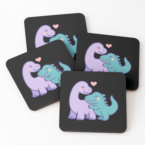Item preview, Cute Dinosaur Hug Illustration Kids Dinosaur Design designed and sold by Virelo.