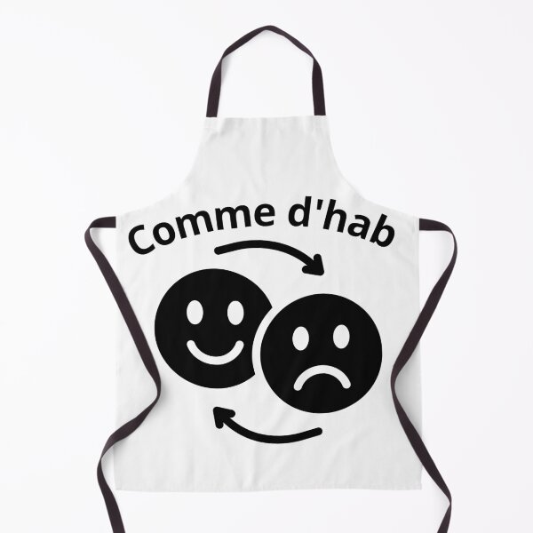 Item preview, As usual – Funny French Quote with Mood Loop Illustration designed and sold by Petit Baz’Art.