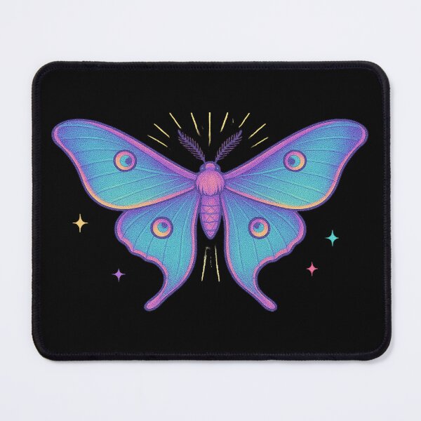 Item preview, Transformative Moth Neon Butterfly Metamorphosis Aesthetic Art designed and sold by Virelo.