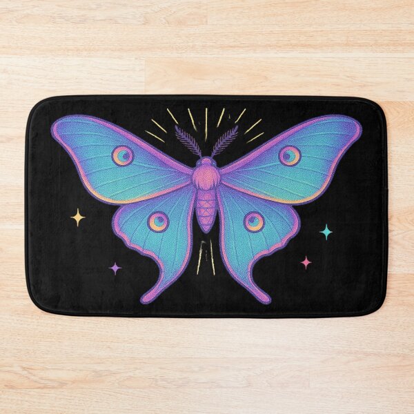 Item preview, Transformative Moth Neon Butterfly Metamorphosis Aesthetic Art designed and sold by Virelo.