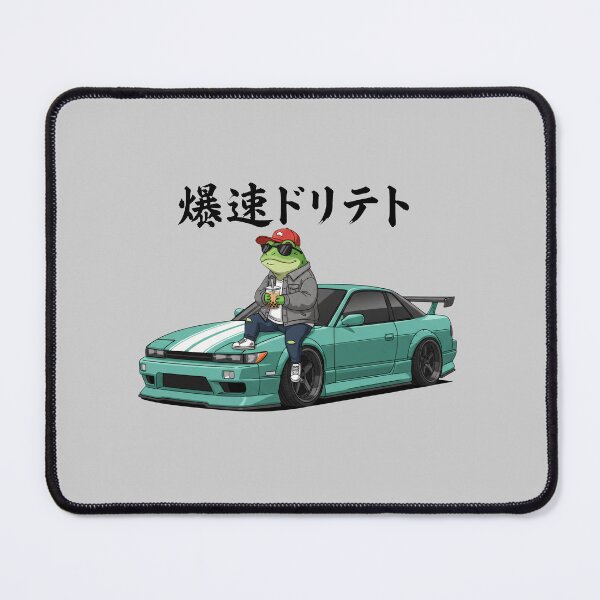 Item preview, Funny Frog Sports Car Boba Tea Japanese Animal Lover Boys Girls Kids designed and sold by FurryHavenPH.