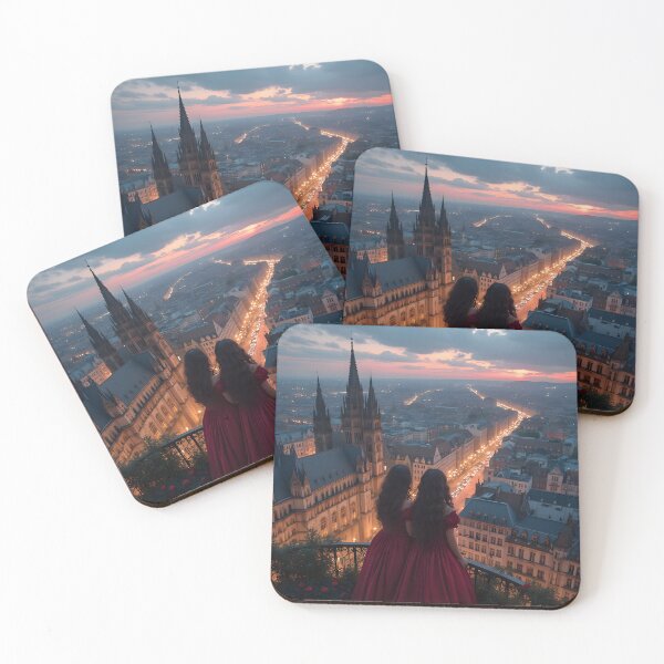 Item preview, The elegance and magic of the evening city designed and sold by KunstGeist.