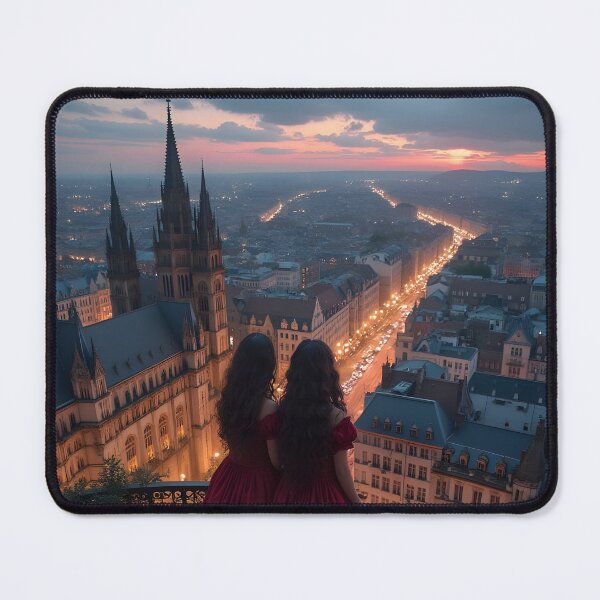 Item preview, The elegance and magic of the evening city designed and sold by KunstGeist.