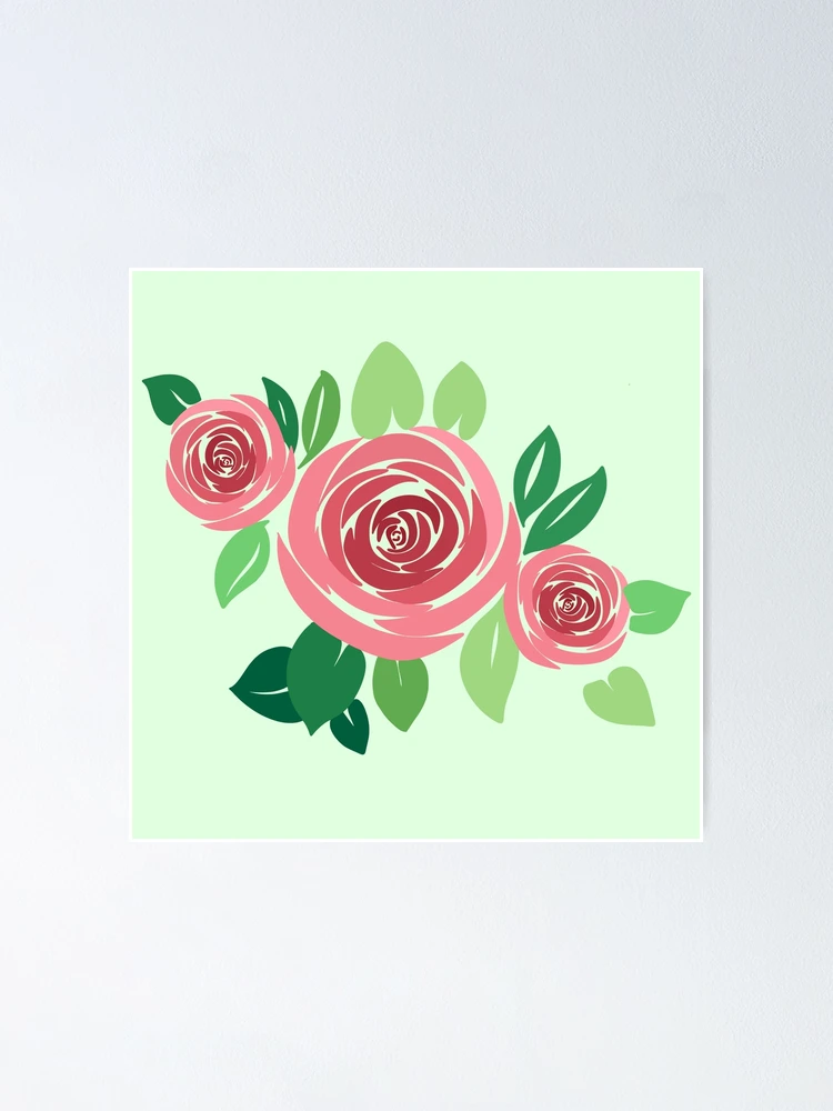 Thumbnail 1 of 3, Poster, Beautiful Roses designed and sold by LizeScribe.
